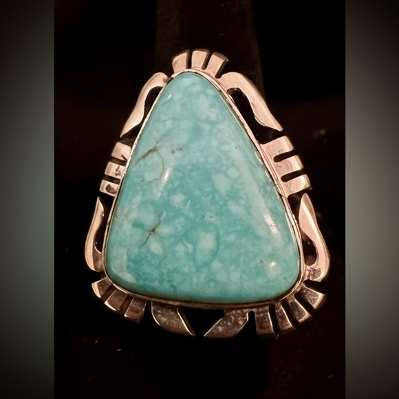 Jewelry - Sleeping beauty, genuine Turquoise and Sterling Silver Women's Ring